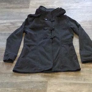 Dark grey light-weight pea jacket size M